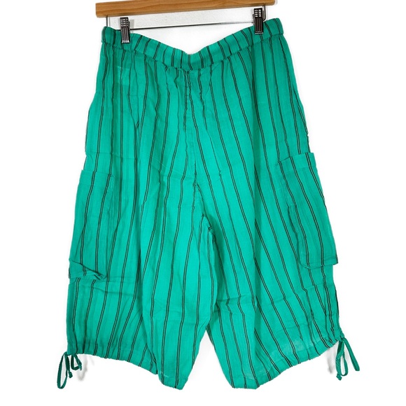 Free People Nati Sheer Shorts in Aqua Combo Size Large NWT - Picture 4 of 7